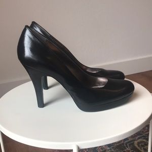 Alfani | black leather high heels